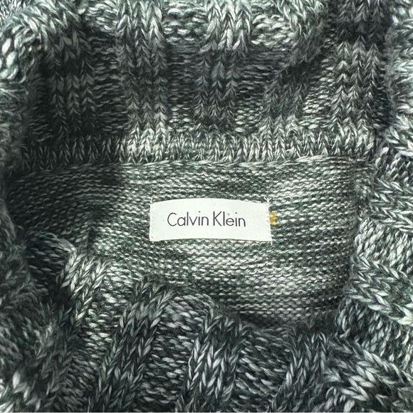 Calvin Klein Charcoal Sleeveless Turtleneck Sweater Dress - Picture 3 of 8